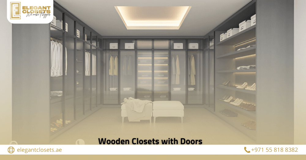 Wooden Closets with Doors