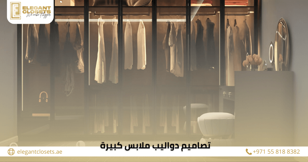 تصاميم دواليب ملابس كبيرة