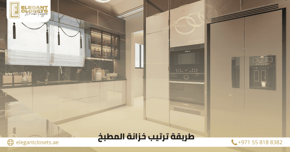 طريقة ترتيب خزانة المطبخ
